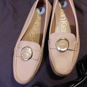 Calvin klein leanna loafers in desert sand color